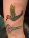 hummingbird tat on hand
